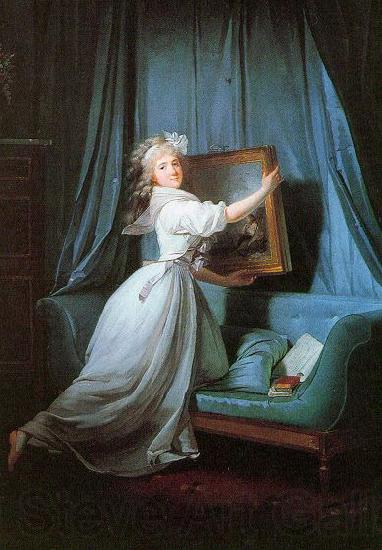 Henri-Pierre Danloux Portrait de Mademoiselle Rosalie Duthe Norge oil painting art